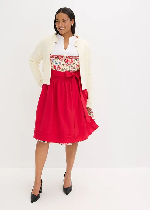 Abito bavarese con grembiule ricamato (set 2 pezzi), bonprix