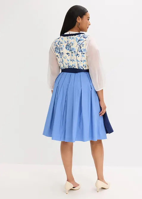 Abito bavarese con grembiule ricamato (set 2 pezzi), bonprix