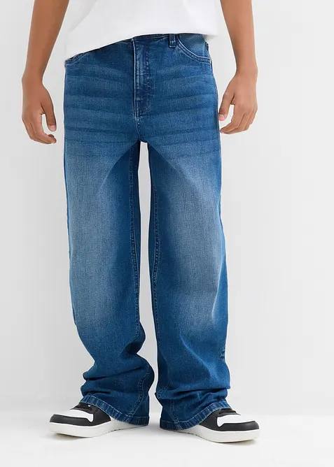 Jeans elasticizzati extra larghi, straight, bonprix