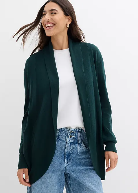 Cardigan in filato fine, bonprix