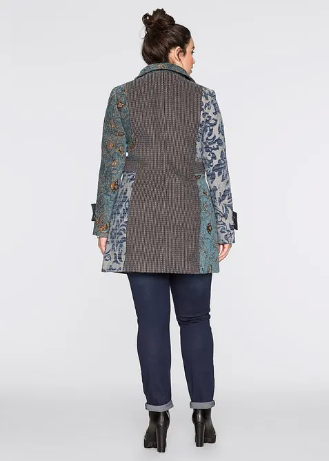 Cappotto corto dal design jacquard elaborato, bonprix