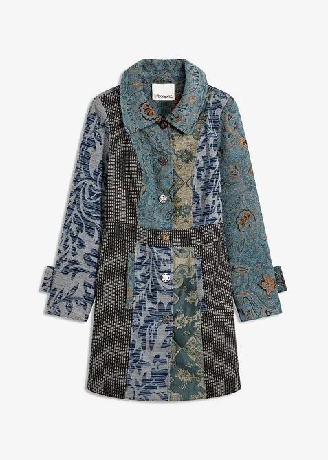 Cappotto corto dal design jacquard elaborato, bonprix