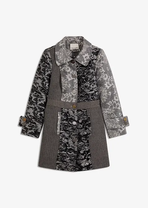Cappotto corto dal design jacquard elaborato, bonprix