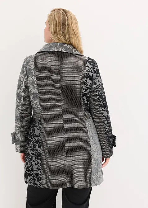 Cappotto corto dal design jacquard elaborato, bonprix