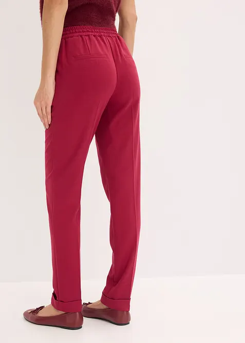 Pantaloni con pinces ed elastico in vita, bonprix