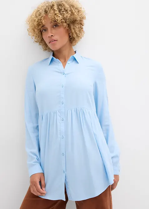 Camicia lunga in viscosa, bonprix