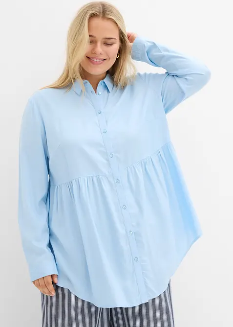 Camicia lunga in viscosa, bonprix
