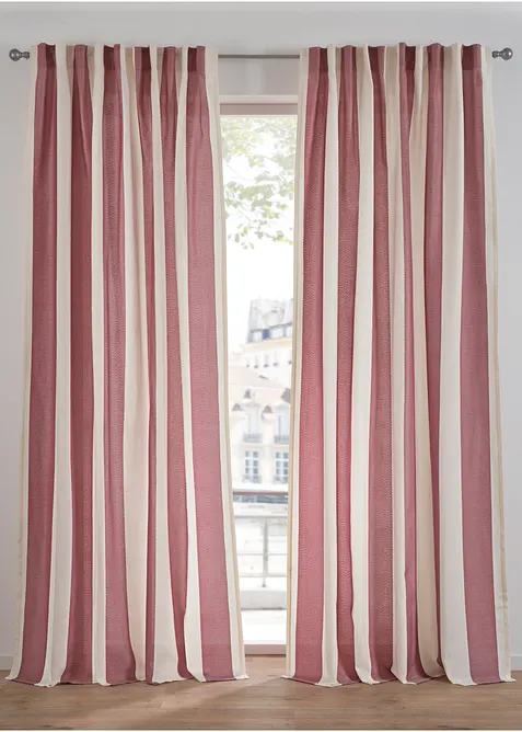 Tenda a righe con poliestere riciclato (pacco da 1), bonprix