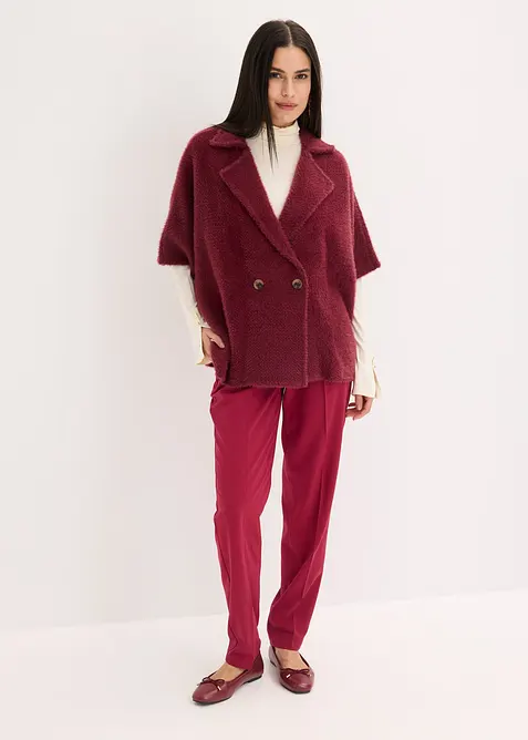 Pantaloni con elastico in vita e piega stirata, bonprix