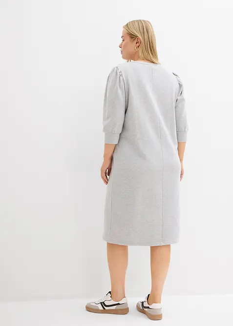 Abito in felpa con maniche a 3/4, bonprix