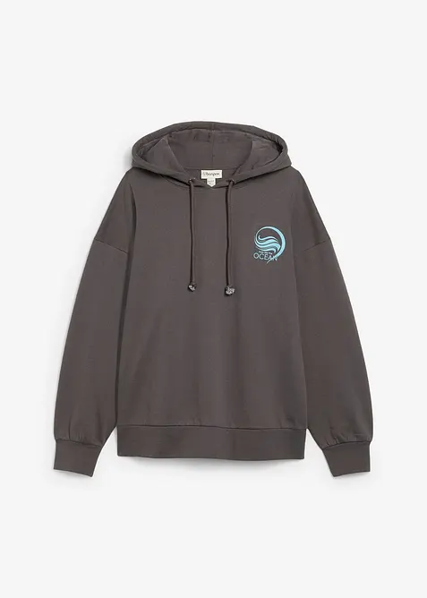 Felpa con cappuccio in puro cotone, bonprix