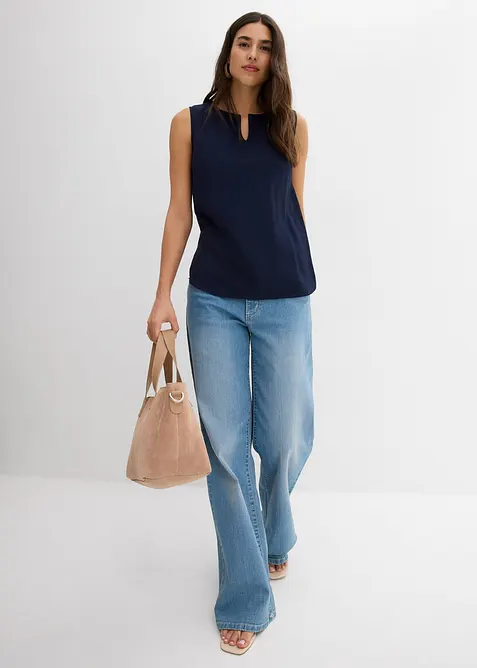 Top in morbida viscosa, bonprix