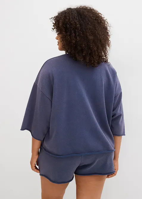 Felpa oversize in misto cotone morbido, bonprix