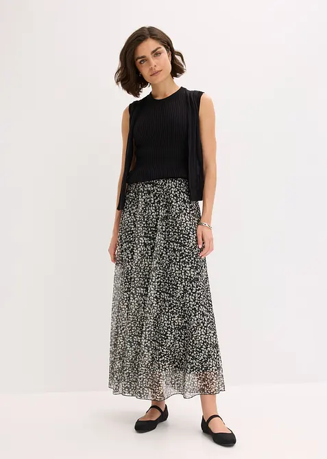 Gonna in jersey e mesh, bonprix