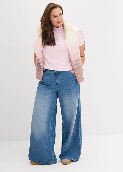 T-shirt lunga fino ai fianchi, bonprix