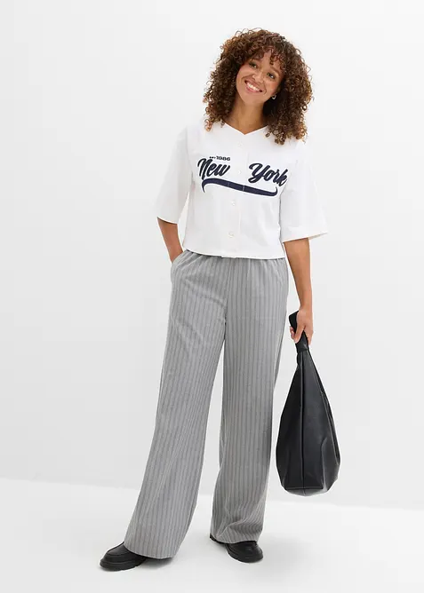 Felpa oversize in misto cotone morbido, bonprix