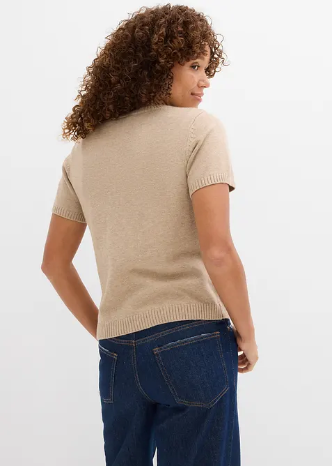 Maglione a maniche corte, bonprix