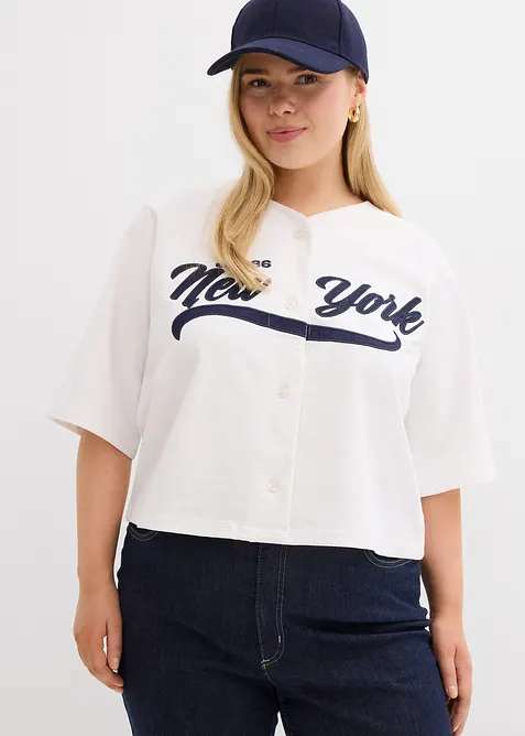 Felpa oversize in misto cotone morbido, bonprix