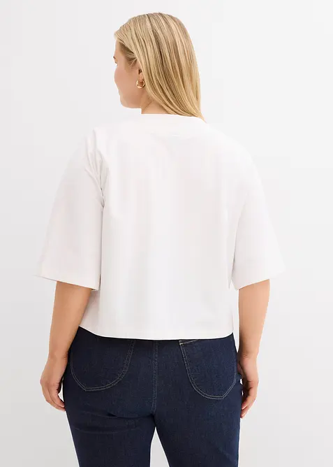 Felpa oversize in misto cotone morbido, bonprix