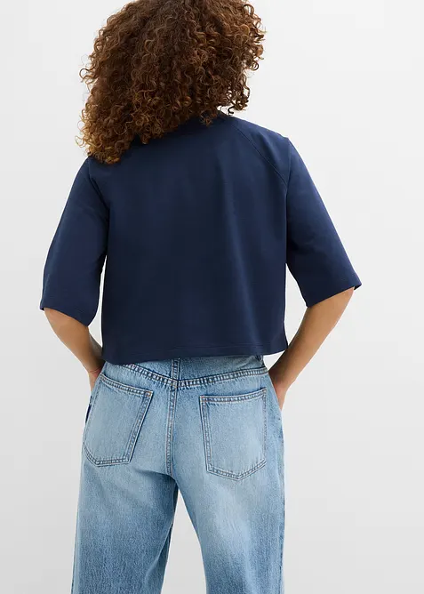 Felpa oversize in misto cotone morbido, bonprix