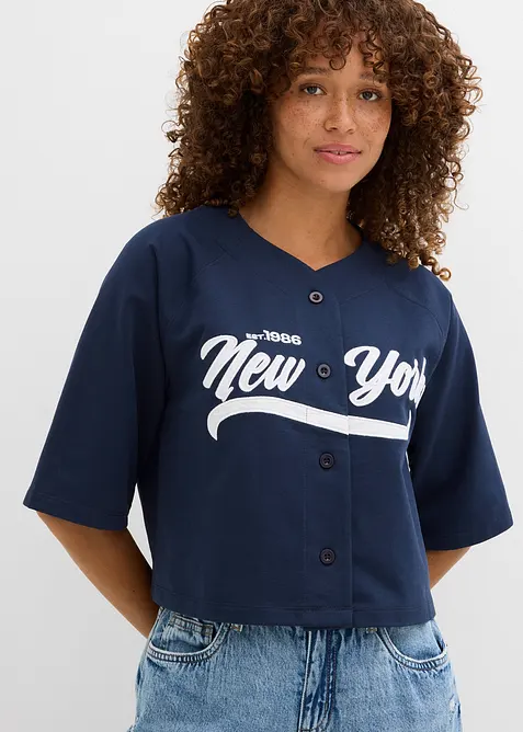 Felpa oversize in misto cotone morbido, bonprix