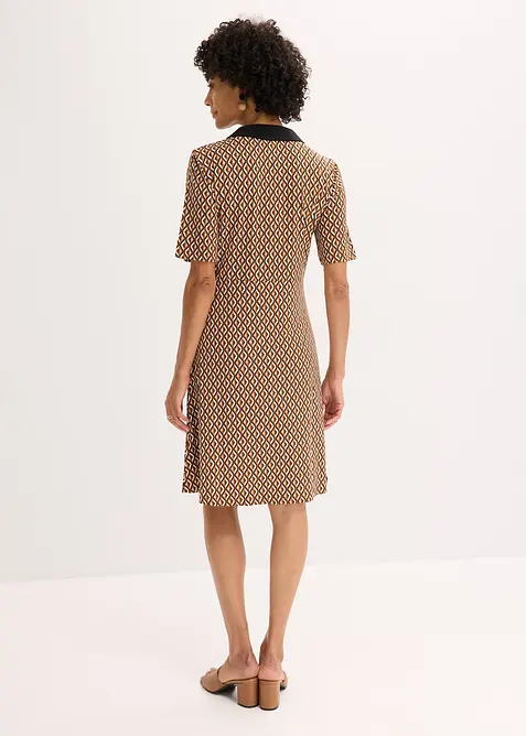 Abito midi con colletto stile polo, bonprix