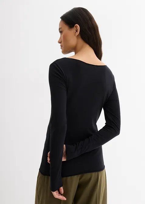 Maglia a maniche lunghe leggera, bonprix