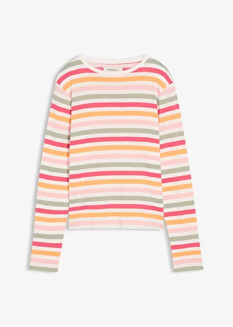 Maglia a maniche lunghe in puro cotone, bonprix