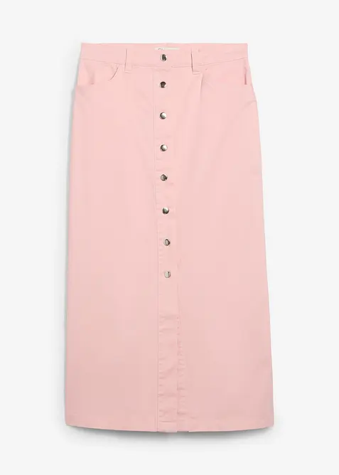 Gonna midi in twill, bonprix