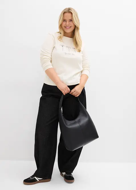 Maglia a maniche lunghe in puro cotone, bonprix