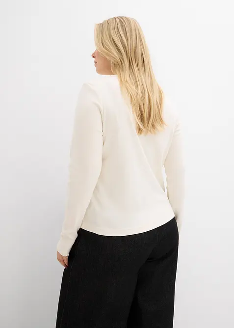 Maglia a maniche lunghe in puro cotone, bonprix