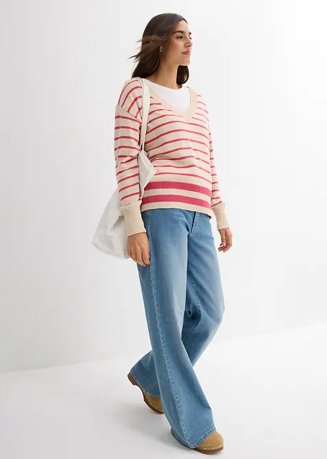 Maglione in misto cotone, bonprix