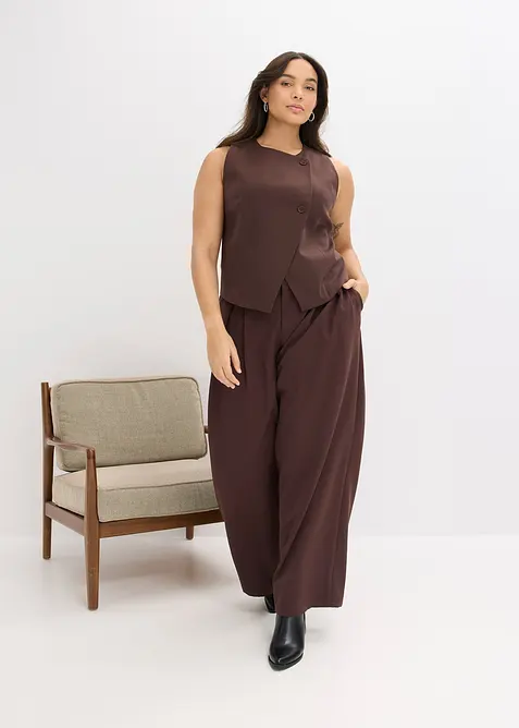 Gilet in misto viscosa fluente, bonprix