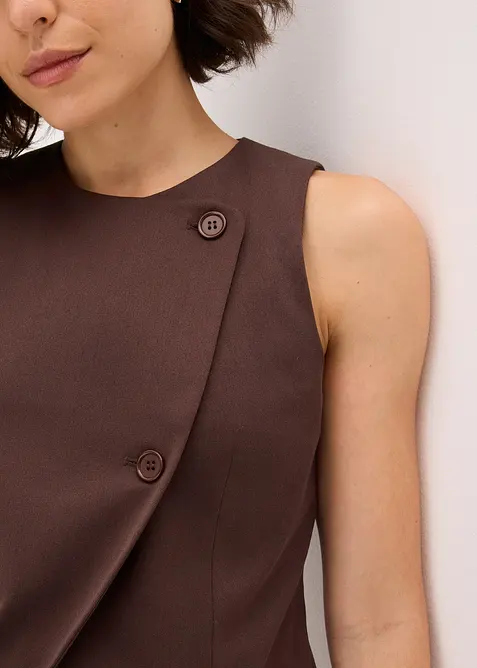 Gilet in misto viscosa fluente, bonprix