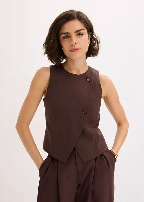 Gilet in misto viscosa fluente, bonprix