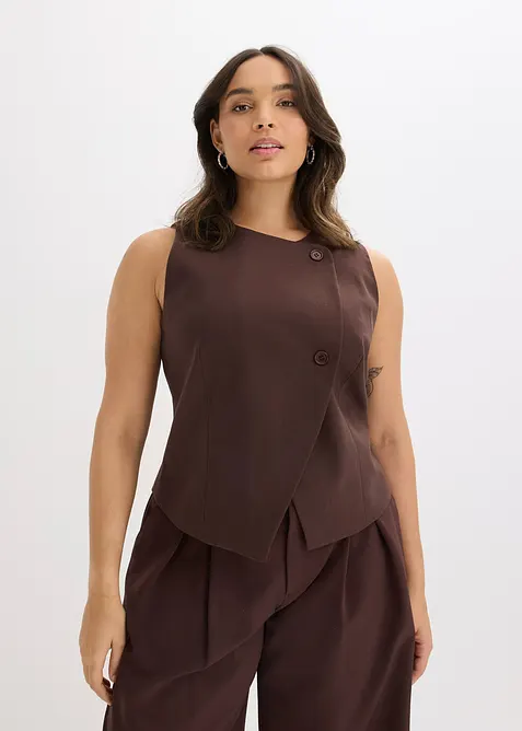 Gilet in misto viscosa fluente, bonprix