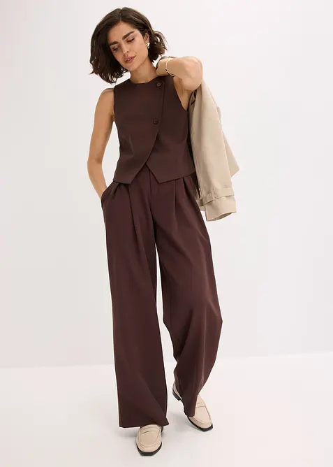 Gilet in misto viscosa fluente, bonprix