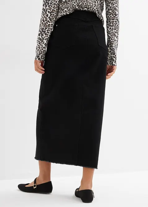 Gonna in twill con frange sottili, bonprix