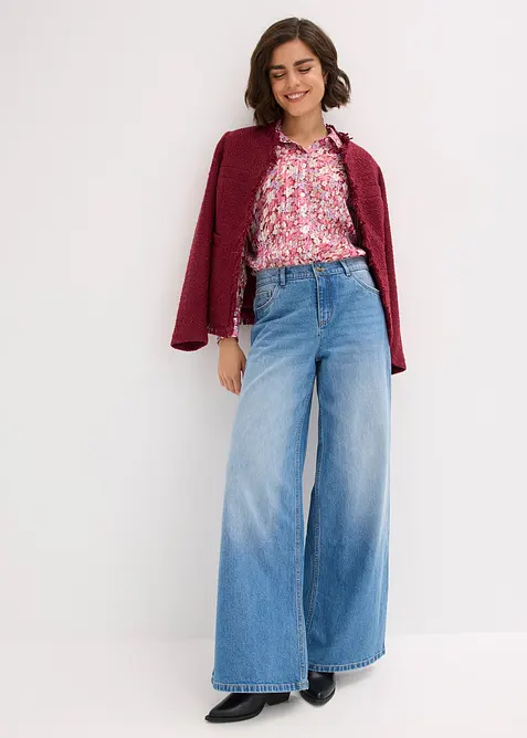 Camicetta con effetto glitterato, bonprix