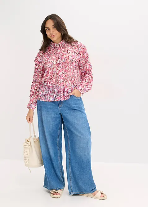 Camicetta con effetto glitterato, bonprix