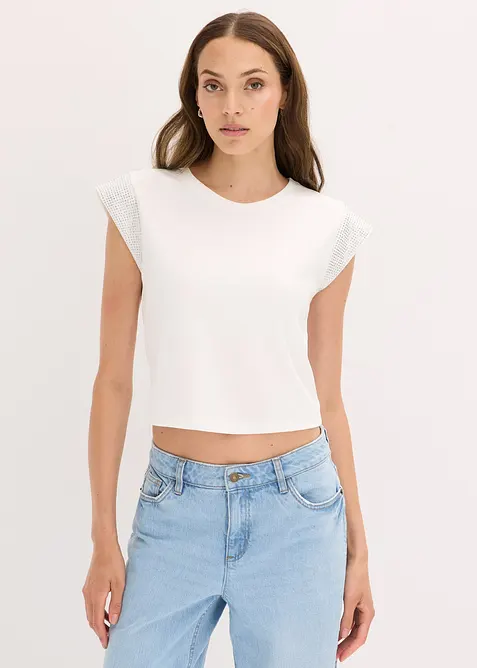 Maglia con spalline imbottite, bonprix