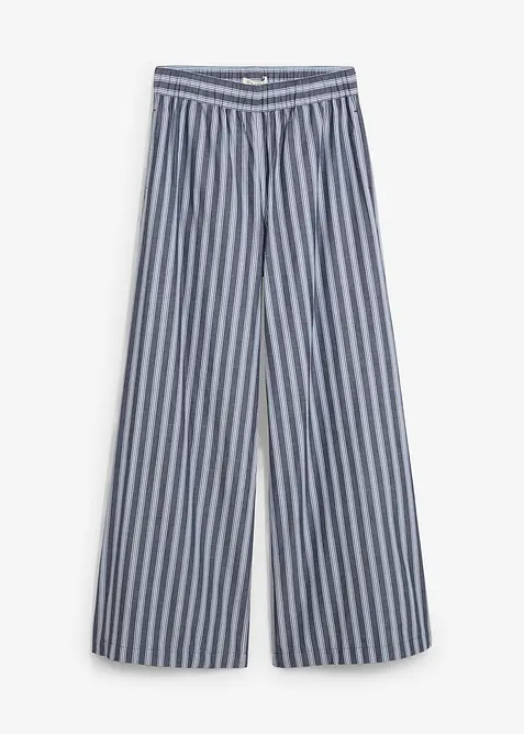 Pantaloni a palazzo in puro cotone, bonprix