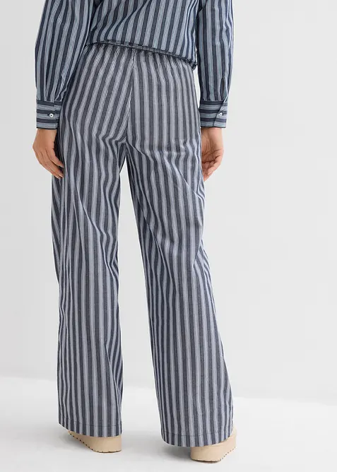 Pantaloni a palazzo in puro cotone, bonprix