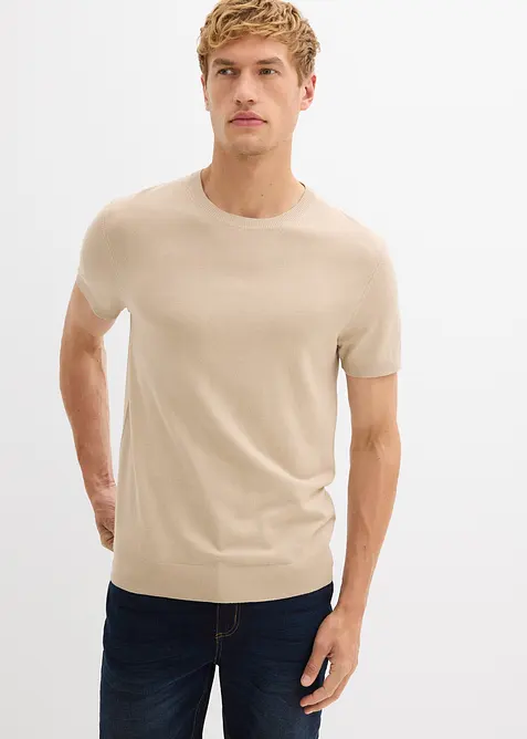 T-shirt lavorata a maglia, bonprix