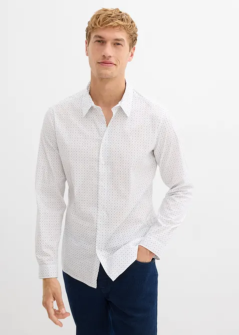 Camicia elegante dal design minimalista, slim fit, bonprix