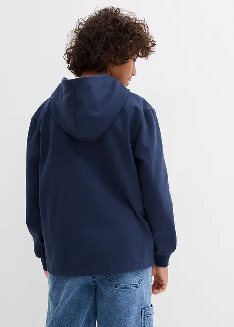 Felpa con cappuccio in misto cotone morbido, bonprix