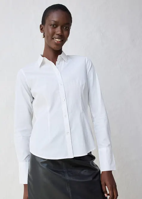 Camicia in cotone con seta, bonprix