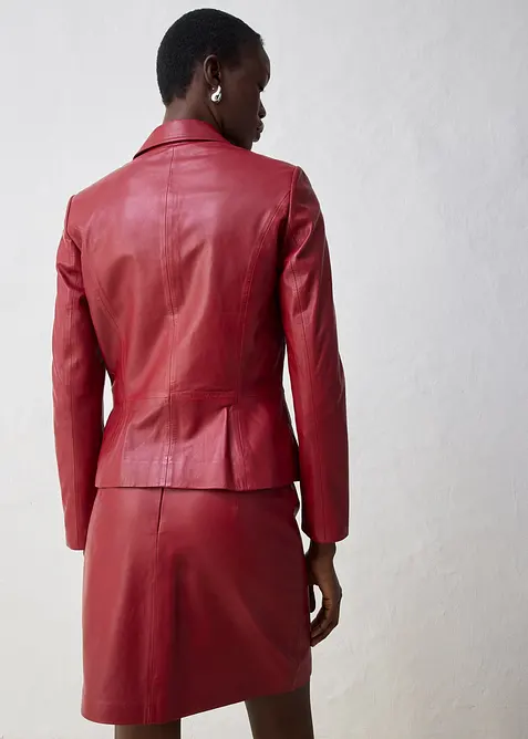 Blazer corto in nappa di agnello, bonprix