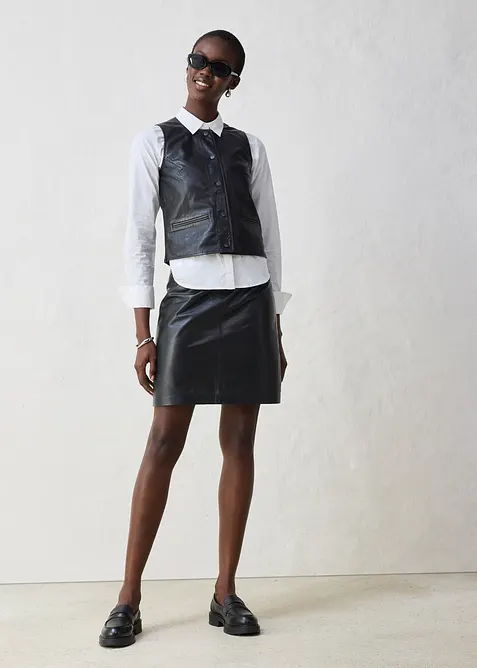 Gilet in nappa di agnello, bonprix