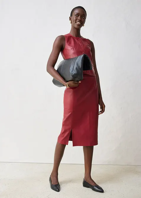 Gilet in nappa di agnello, bonprix